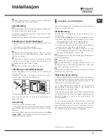 Предварительный просмотр 57 страницы Hotpoint Ariston LSFF 9H124 Instruction Manual