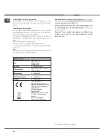 Предварительный просмотр 58 страницы Hotpoint Ariston LSFF 9H124 Instruction Manual