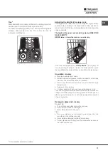 Предварительный просмотр 17 страницы Hotpoint Ariston LSFF 9M114 Operating Instructions Manual