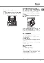 Предварительный просмотр 39 страницы Hotpoint Ariston LSFF 9M114 Operating Instructions Manual