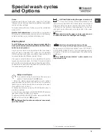 Preview for 19 page of Hotpoint Ariston LSFF 9M124 Operating Instructions Manual