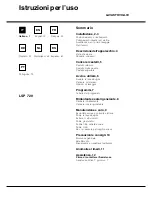 Hotpoint Ariston LSP 720 Operating Instruction preview