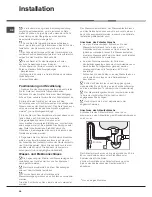 Preview for 38 page of Hotpoint Ariston LSP 720 Operating Instruction