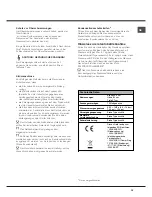 Preview for 39 page of Hotpoint Ariston LSP 720 Operating Instruction