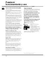 Preview for 66 page of Hotpoint Ariston LSP 720 Operating Instruction