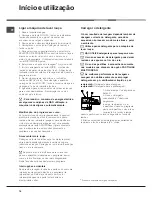 Preview for 78 page of Hotpoint Ariston LSP 720 Operating Instruction