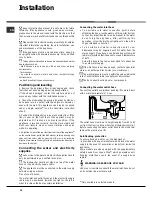 Preview for 14 page of Hotpoint Ariston LST 328 Operating Instructions Manual