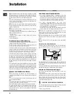 Preview for 38 page of Hotpoint Ariston LST 328 Operating Instructions Manual