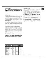 Preview for 43 page of Hotpoint Ariston LST 328 Operating Instructions Manual