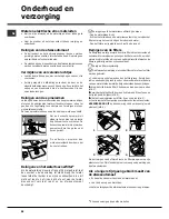 Preview for 58 page of Hotpoint Ariston LST 328 Operating Instructions Manual