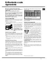 Предварительный просмотр 9 страницы Hotpoint Ariston LST 329 Operating Instructions Manual