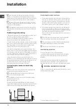 Preview for 14 page of Hotpoint Ariston LST 4167 Operating Instructions Manual