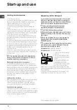 Preview for 18 page of Hotpoint Ariston LST 4167 Operating Instructions Manual