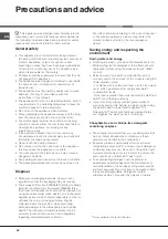 Preview for 22 page of Hotpoint Ariston LST 4167 Operating Instructions Manual