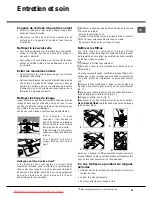 Preview for 33 page of Hotpoint Ariston LST114 Operating Instructions Manual