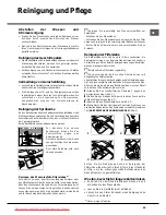 Preview for 45 page of Hotpoint Ariston LST114 Operating Instructions Manual