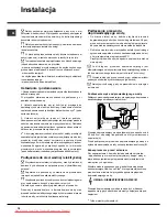 Preview for 74 page of Hotpoint Ariston LST114 Operating Instructions Manual