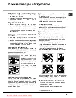 Preview for 81 page of Hotpoint Ariston LST114 Operating Instructions Manual