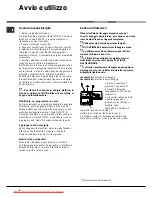 Preview for 6 page of Hotpoint Ariston LST216 Operating Instructions Manual