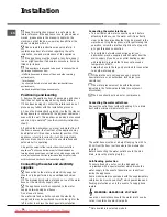 Preview for 14 page of Hotpoint Ariston LST216 Operating Instructions Manual