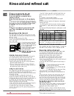 Preview for 20 page of Hotpoint Ariston LST216 Operating Instructions Manual