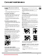 Preview for 21 page of Hotpoint Ariston LST216 Operating Instructions Manual