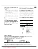 Preview for 51 page of Hotpoint Ariston LST216 Operating Instructions Manual