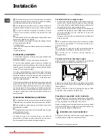 Preview for 62 page of Hotpoint Ariston LST216 Operating Instructions Manual