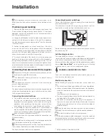 Preview for 5 page of Hotpoint Ariston LSTA+ 327 Operating Instructions Manual