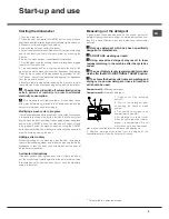 Preview for 9 page of Hotpoint Ariston LSTA+ 327 Operating Instructions Manual