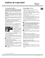 Preview for 61 page of Hotpoint Ariston LSTB 6B019 Operating Instructions Manual