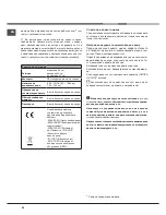 Preview for 66 page of Hotpoint Ariston LSTB 6B019 Operating Instructions Manual