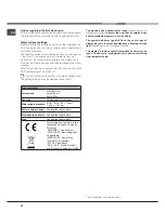 Preview for 26 page of Hotpoint Ariston LSTF 7B019 Operating Instructions Manual