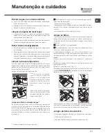 Preview for 57 page of Hotpoint Ariston LSTF 7B019 Operating Instructions Manual