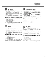 Preview for 9 page of Hotpoint Ariston LSTF 9B116 Operating Instructions Manual