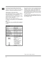 Preview for 58 page of Hotpoint Ariston LSTF 9M117 Operating Instructions Manual