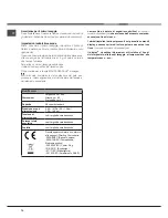 Preview for 14 page of Hotpoint Ariston LSTF 9M124 Operating Instructions Manual