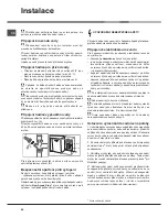 Preview for 60 page of Hotpoint Ariston LSTF 9M124 Operating Instructions Manual