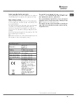 Предварительный просмотр 25 страницы Hotpoint Ariston LTB 4B019 Operating Instructions Manual