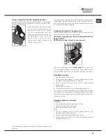 Предварительный просмотр 29 страницы Hotpoint Ariston LTB 4B019 Operating Instructions Manual