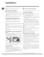 Предварительный просмотр 34 страницы Hotpoint Ariston LTB 4B019 Operating Instructions Manual