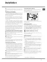 Preview for 5 page of Hotpoint Ariston LTB 4M116 Operating Instructions Manual