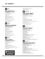 Hotpoint Ariston LTF 11M113 7 Operating Instructions Manual preview