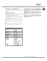 Preview for 59 page of Hotpoint Ariston LTF 11M121 Operating Instructions Manual