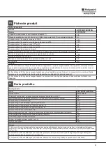 Preview for 11 page of Hotpoint Ariston LTF 11S112 Operating Instructions Manual