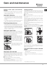 Preview for 33 page of Hotpoint Ariston LTF 11S112 Operating Instructions Manual