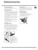 Предварительный просмотр 21 страницы Hotpoint Ariston MB 91.3 IX / HA Operating Instructions Manual