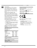 Предварительный просмотр 44 страницы Hotpoint Ariston MB 91.3 IX / HA Operating Instructions Manual