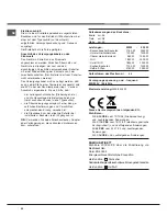 Предварительный просмотр 54 страницы Hotpoint Ariston MB 91.3 IX / HA Operating Instructions Manual