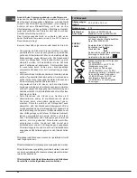 Предварительный просмотр 42 страницы Hotpoint Ariston MB 91.3 IX S Operating Instructions Manual